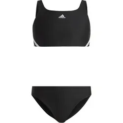 ADIDAS Kinder Bikini 3-Streifen, Größe 110 in Schwarz Schwarz