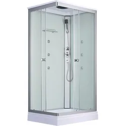 Quadratische Hydromassage-Duschkabine Valerie 70x100 cm