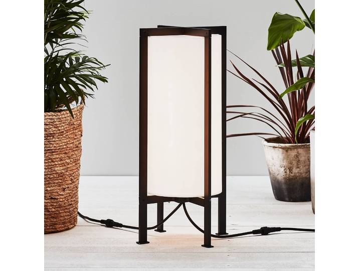 Markslöjd Garden 24 LED-Stehleuchte Cylinder Frame, 54 cm dimmbar, weiß / opal, Kunststoff, Modern