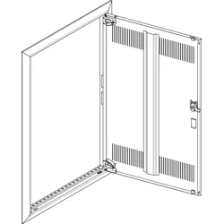 ABN GBRU26TL Blendrahmen + Tür mit Lüftungsschlitz 2x6 für UP-Feldverteiler, 2x6-reihig