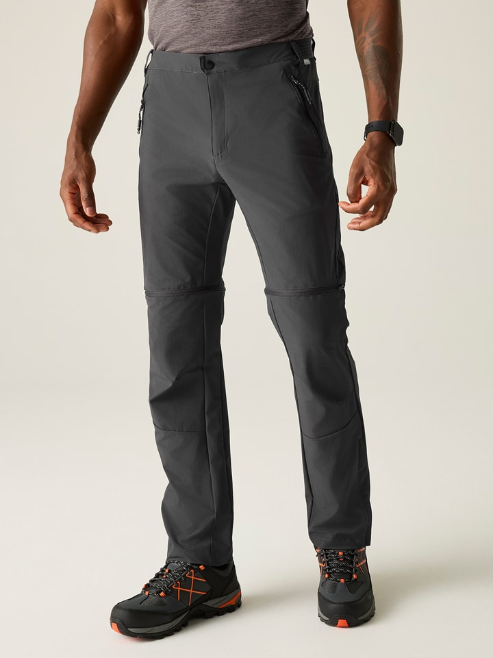 Regatta Zipp-Off-Trekkinghose "Mountain" in Anthrazit - 44