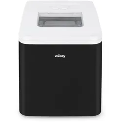 WEASY Wëasy KW12 Eiswürfelmaschine/ 12 kg Eiswürfel pro Tag / Sichtfenster / 2,2 Liter Wassertank / Wasserstandsanzeige / schwarz