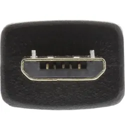 INLINE Micro-USB 2,0 Kabel, Schnellladekabel, USB-A Stecker an Micro-B Stecker, schwarz, 1m