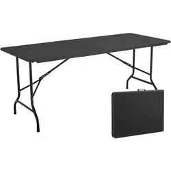 Oviala Business Klapptisch schwarz 180cm 8-Sitzer HDPE - Oviala