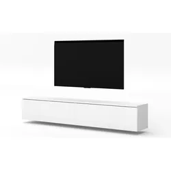 LOWBOARD Loriano 2x100 Weiß Matt, Hochglanz 200/34/32 cm – TV Schrank