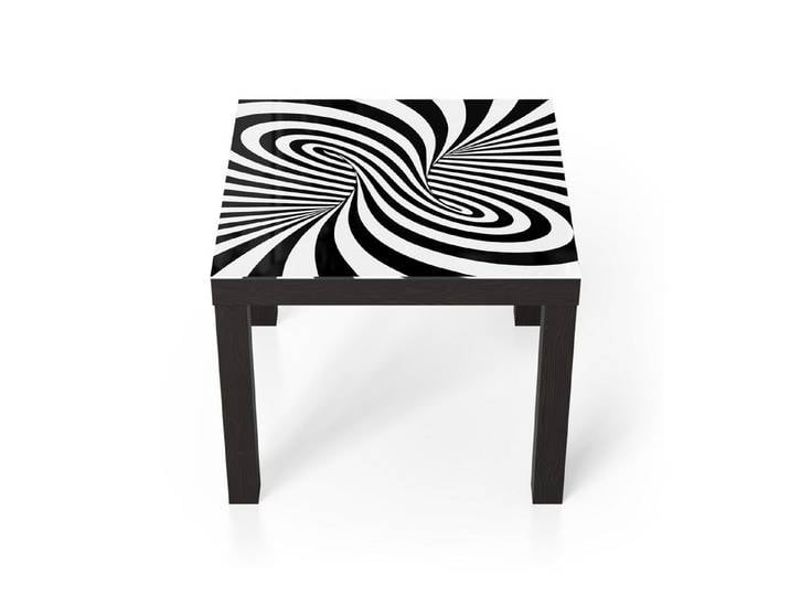 DEQORI Couchtisch 'Wirbelnde Illusion', Glas Beistelltisch Glastisch modern