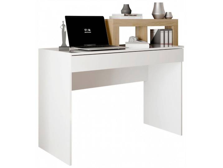 Schreibtisch Easy Office Eichefarben/Weiß