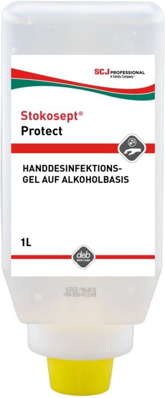 STOKOSEPT Protect Gel-Handdesinfektion 1 l Softflasche Alkoholbasis ; SC Johnson Professional (99055598)