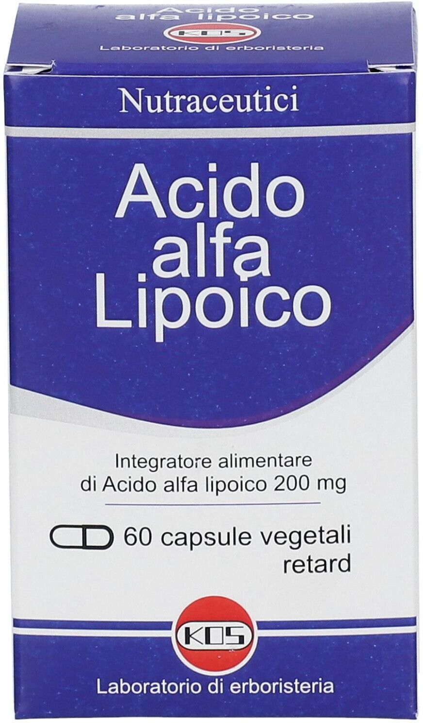 KOS Srl Kos Nutraceutici Acido Alfa Lipoico 60 Capsule - Integratore Antiossidante Stress Ossidativo