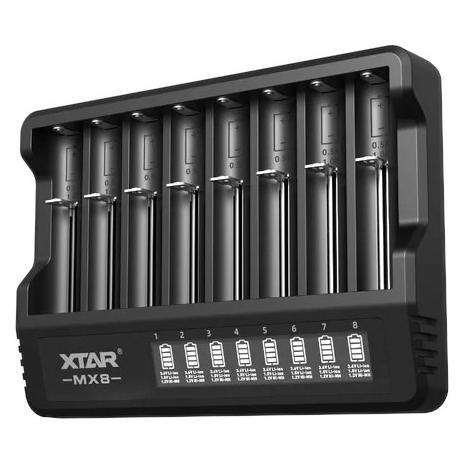 Xtar ładowarka do akumulatorów Li-ion / Ni-MH MX8 (8 Ports) (XTAR)