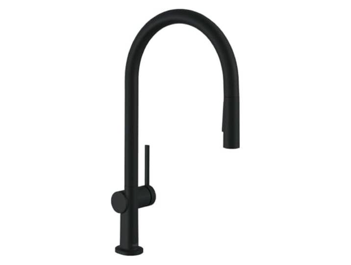 hansgrohe Talis M54 Mitigeur de cuisine 210\, avec douchette extractible 2 jets\, sBox\, noir mat\, 72801670