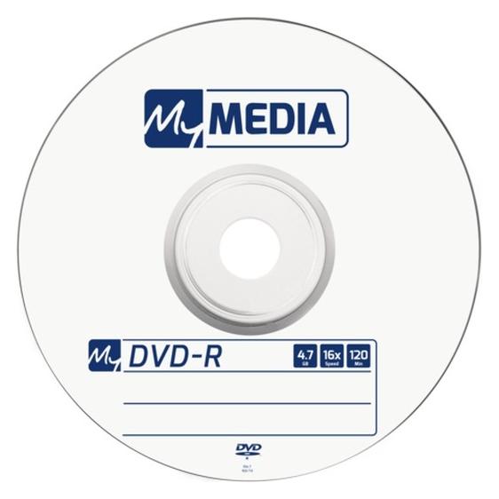 MyMedia 1x50 DVD-R 4,7GB 16x Speed matt silver Wrap (50x) (69200)