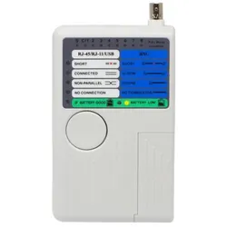 Good Connections, Multimeter, Alcasa GC-N0097 Netzwerkkabel-Tester UTP/STP cable tester Grau (Kabeltester)