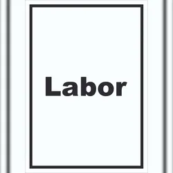 HB-Druck Labor Schild mit Text untersuchen forschen hochkant A0 (841x1189mm)