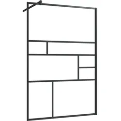 Helloshop26 - Duschabtrennung aus Glas Badewannentrennwand Badezimmeraccessoire Duschkabine Inneneinrichtung ESG transparent 115 x 02_0002143