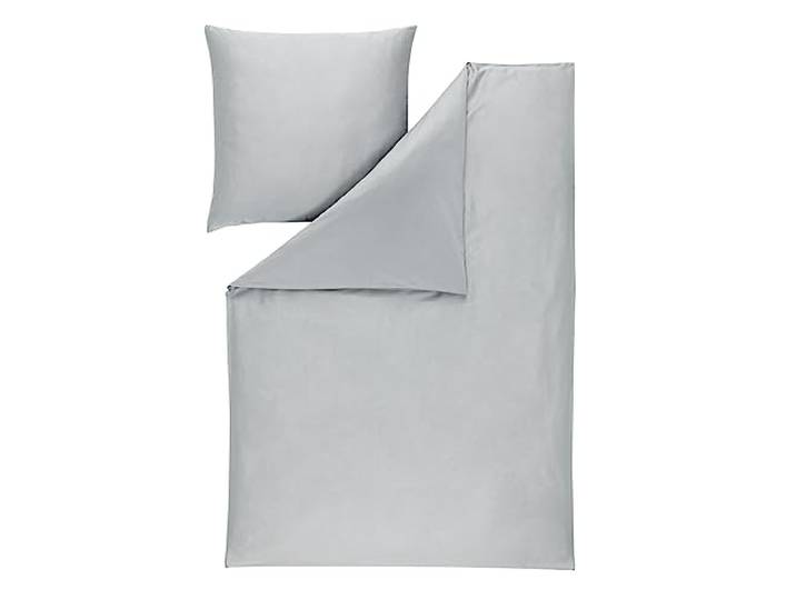 ESTELLA Bettwäsche Uni-Satin Platin