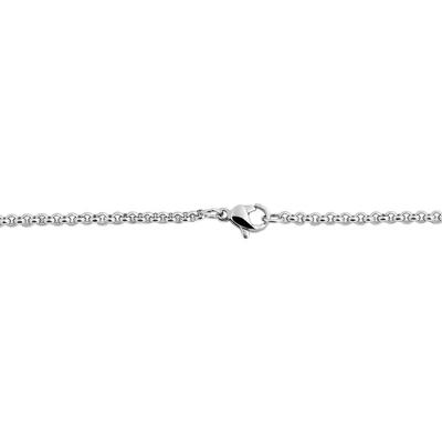 Kette ohne Anhänger ADELIA´S "Halskette – Erbskette aus Edelstahl 70 cm", silber, Halsketten, Damen, 70cm, Edelstahl, Schöne Geschenkidee zum Weihnachten