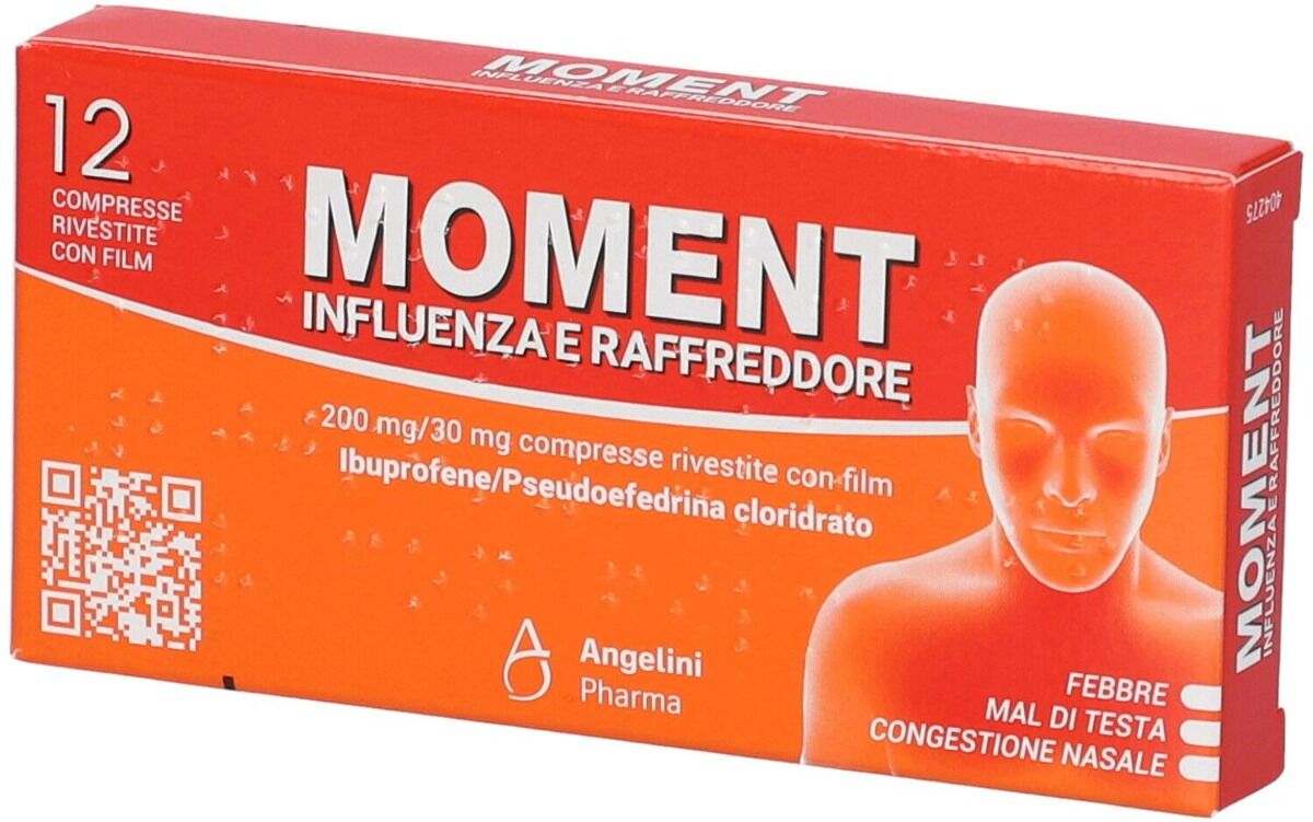 Angelini pharma Moment Influenza e Raffreddore 200mg/30mg