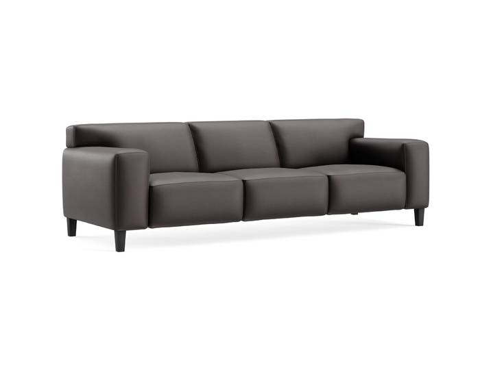 Exklusives Sofa Vada Leder espresso B 260 cm T 94 cm - Möbel Konfigurator: Traummöbel individuell zusammenstellen - Sofa