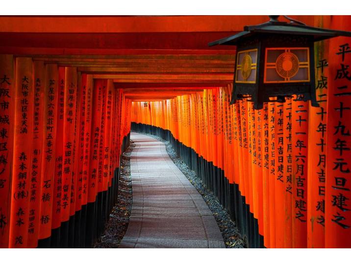 Papermoon KYOTO TEMPEL-JAPAN BAMBUS ALLEE BUDDHA WANDTAPETE DEKO
