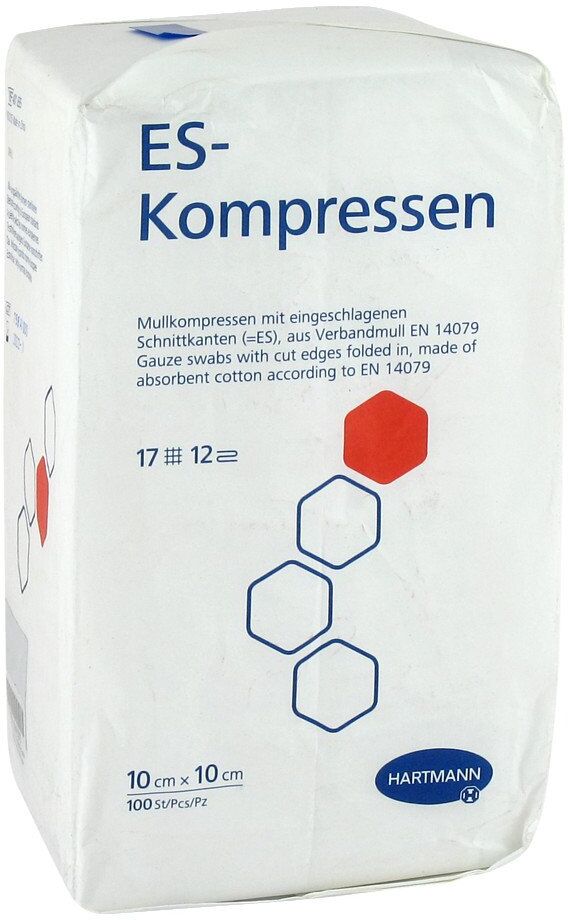 Es-kompressen unsteril 10x10 cm 12fach
