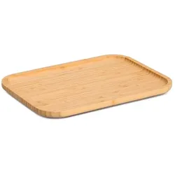 Tablett 33 x 24 cm Bambus Braun Hellbraun M (Medium)