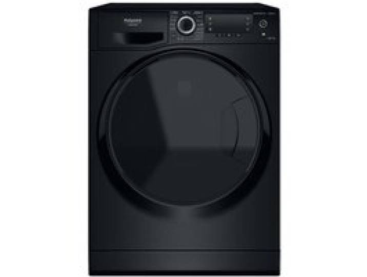 Lave-linge séchant frontal noir - HOTPOINT-ARISTON - 11 kg - 1551 tr/min - 16 programmes - Affichage LCD
