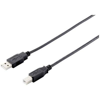 Equip USB-Kabel USB-A Stecker, USB-B Stecker 5.00 m Schwarz 128862