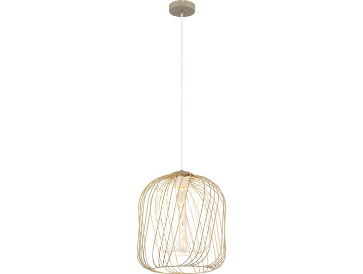 Suspension\, métal\, sable\, métal tressé\, D 35 cm