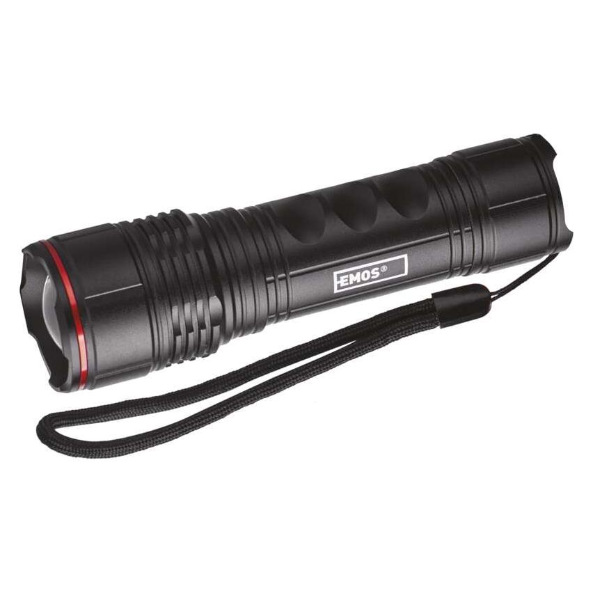 Emos LED Metall-Taschenlampe, 330 lm, 3× AAA, FOKUS (12.80 cm, 330 lm) (P3114)