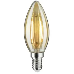 LED Vintage Kerze E14/2W gold   , Maße (cm): H: 9,7  Ø: 3.5