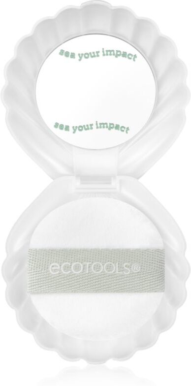 EcoTools Sea Gems Pearl Puff + Case miroir de maquillage avec houppette 1 pcs