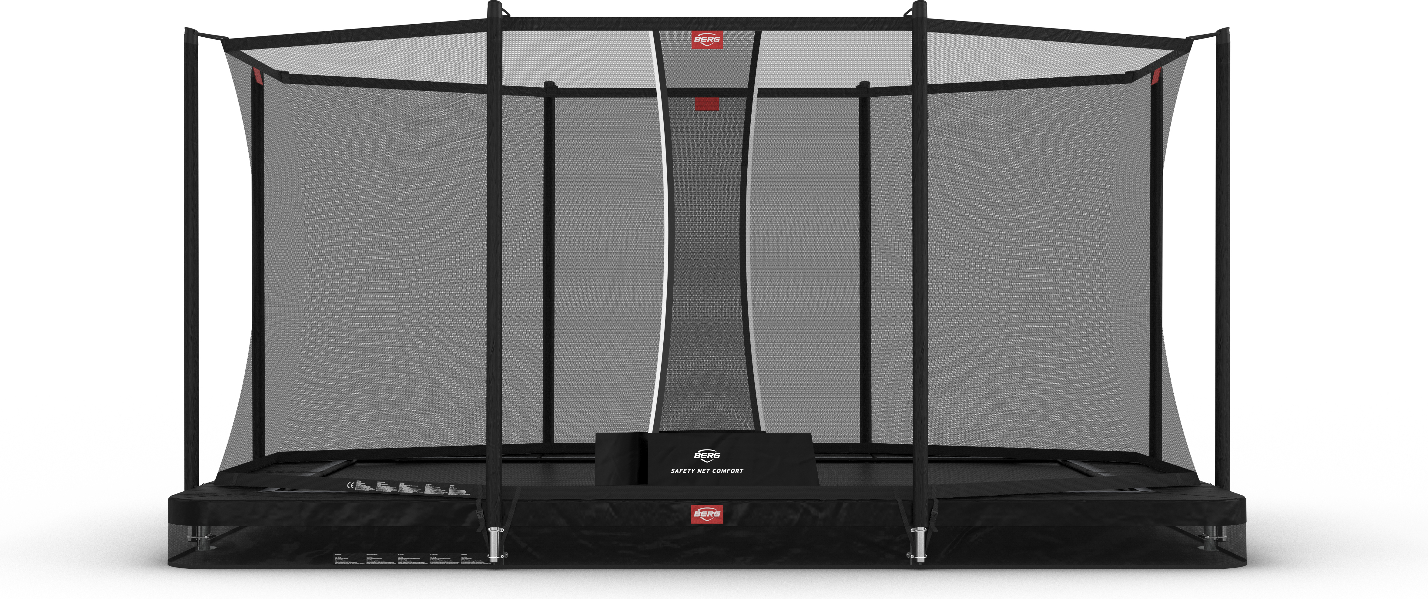 BERG Ultim Favorit InGround 410 Black + Safety Net Comfort