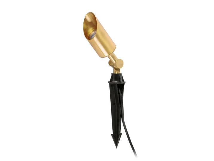 Wegeleuchte, Goldfarben, Metall, 5.6x40x5.6 cm, Lampen & Leuchten, Außenbeleuchtung, Wegbeleuchtung, Wegeleuchten