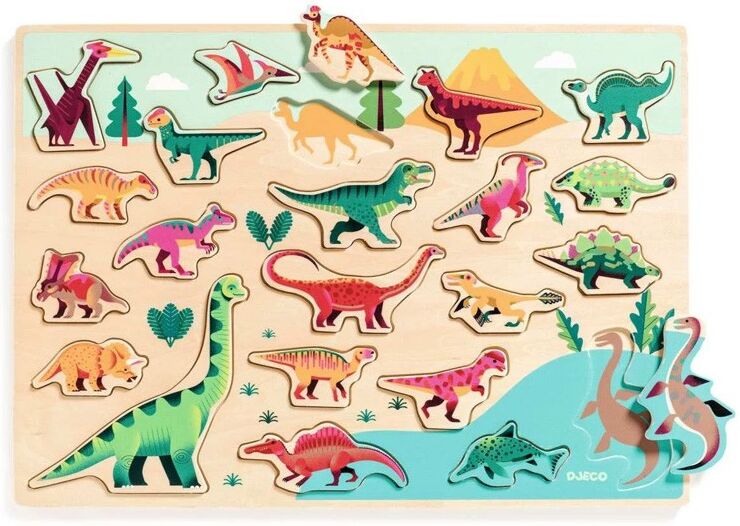 Puzzle bois Puzzlo Dino - Djeco