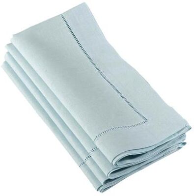 Saro Lifestyle Hemstitched Linen Dinner Napkins (Set of 4)
