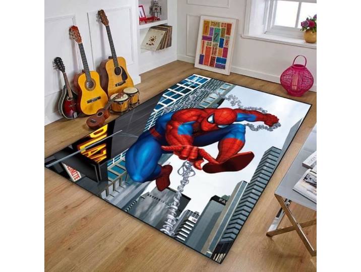 Tapis de sol antidérapant Spiderman - NVY-4711 Marvel - 120x180cm - Moderne - Synthétique