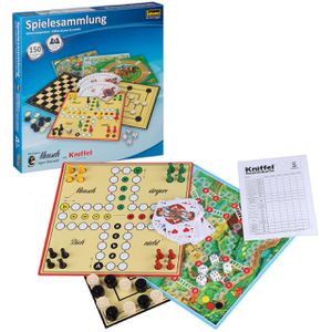 Idena Brettspiel 6102589 Spielesammlung 150 Spiele, ab 6 Jahre, 1-8 Spieler