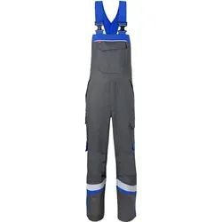 Multinorm Latzhose "20291" 5safety Image+ - 50 - dunkelgrau/kornblau