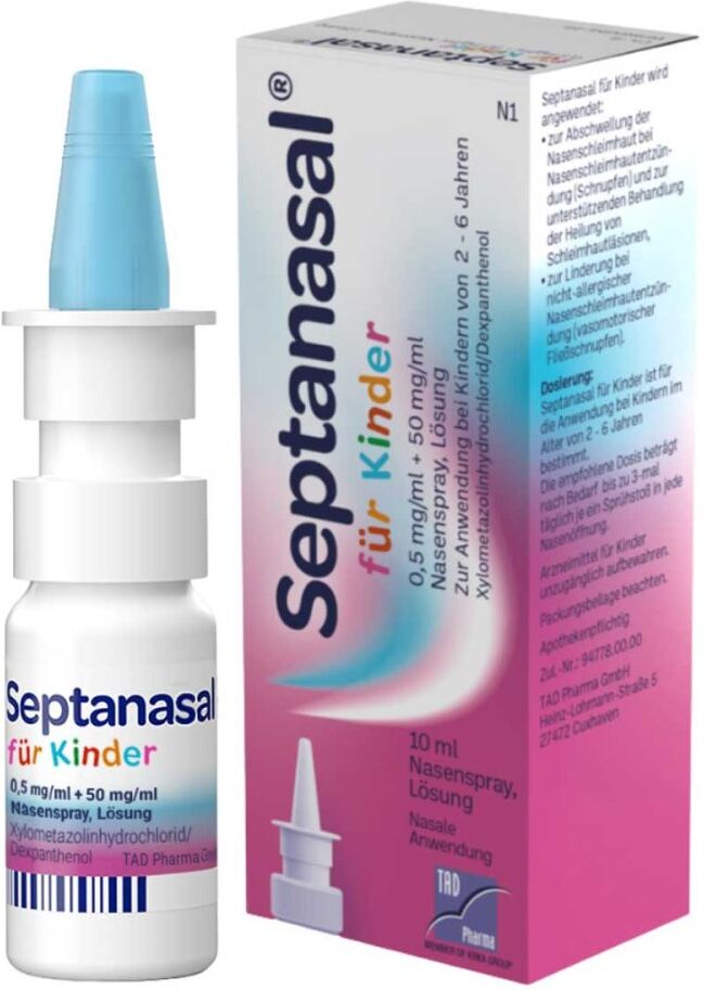 Septanasal für Kinder 0,5 mg/ml + 50 mg/ml Nasens.