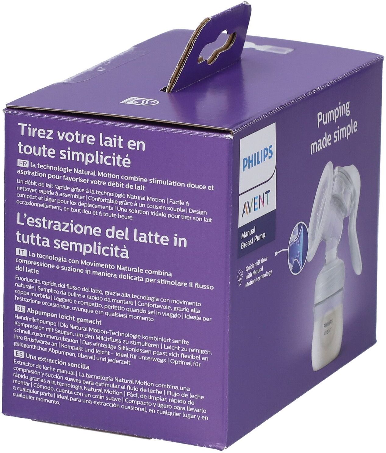 Philips Avent Manuele Borstkolf Natural Motion Scf430/01 1 St Pumpe