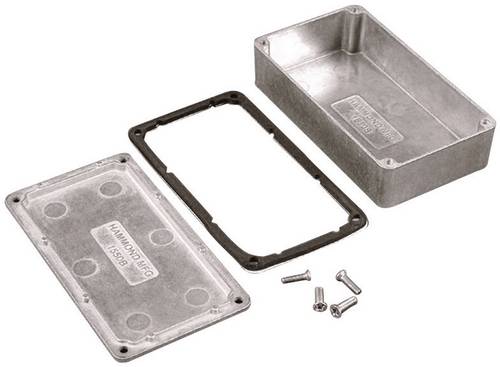 Hammond Electronics 1550WNBK Universal-Gehäuse 250 x 250 x 100 Aluminium Schwarz 1St.