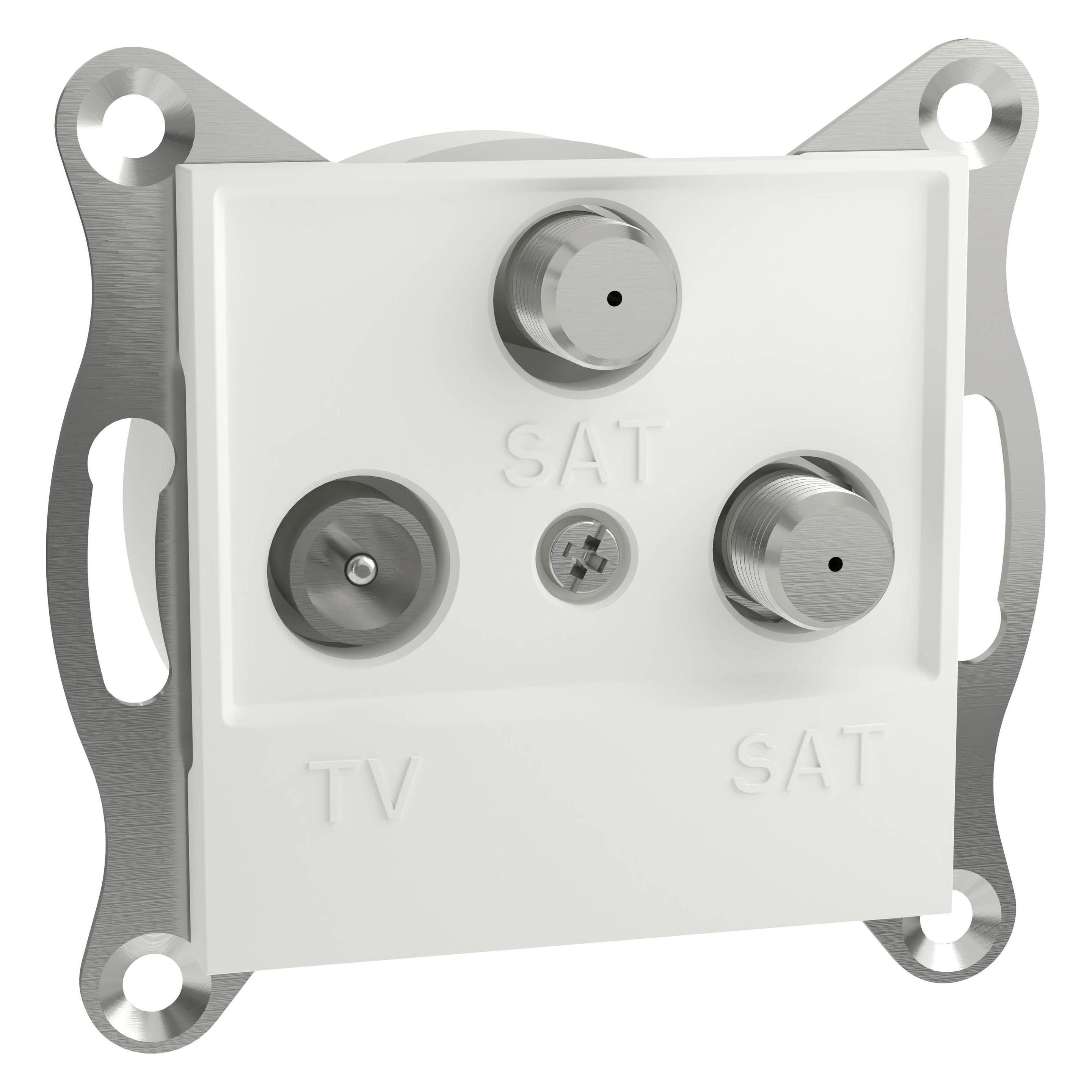 Schneider Electric TV-SAT-SAT-Enddose Asfora Weiss (RAL 9003) EPH3670121D (Antennendose) (EPH3670121D)