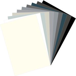 Marpa-Jansen Fotokarton 300.916-00, A4, 10 Grautöne sortiert, 300g/m², 30 Blatt