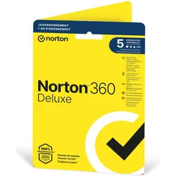 NortonLifeLock 360 Deluxe Sikkerhedsprogrammer 5 enheder 50 GB cloud-lagerplads 1??r für iOS & Mac OS & Android
