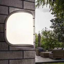 Außenlampe Wandleuchte Eingangsbeleuchtung Garten Außenleuchte aus Aluminium, anthrazit, 1x E27, HxBxA 20 x 14 x 14,7 cm