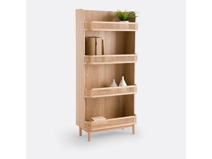 LA REDOUTE Étagère bibliothèque en cannage, Laora Beige