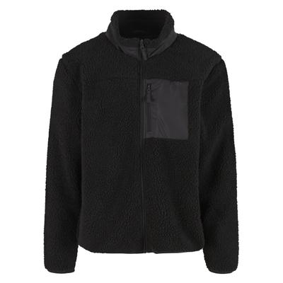 Steppmantel URBAN CLASSICS "Urban Classics Teddy Jacket With Stand Up Collar", Herren, Gr. M, schwarz, 100% Polyester, Mäntel Steppmantel