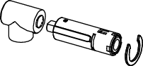 Tece -Ersatzteil Beschlag und Dämpfer rechts f. Sitz/Deckel CLASSIC (ab 03/23), 9820696 9820696