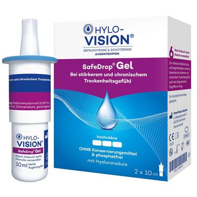 Hylo-Vision SafeDrop Gel Augentropfen 2x10 ml